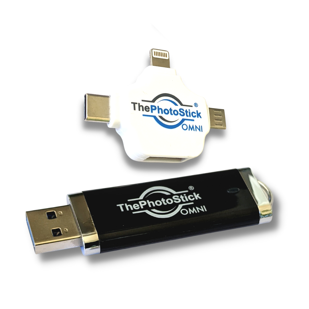 ThePhotoStick Omni 128GB - Photo & Video Backup Device