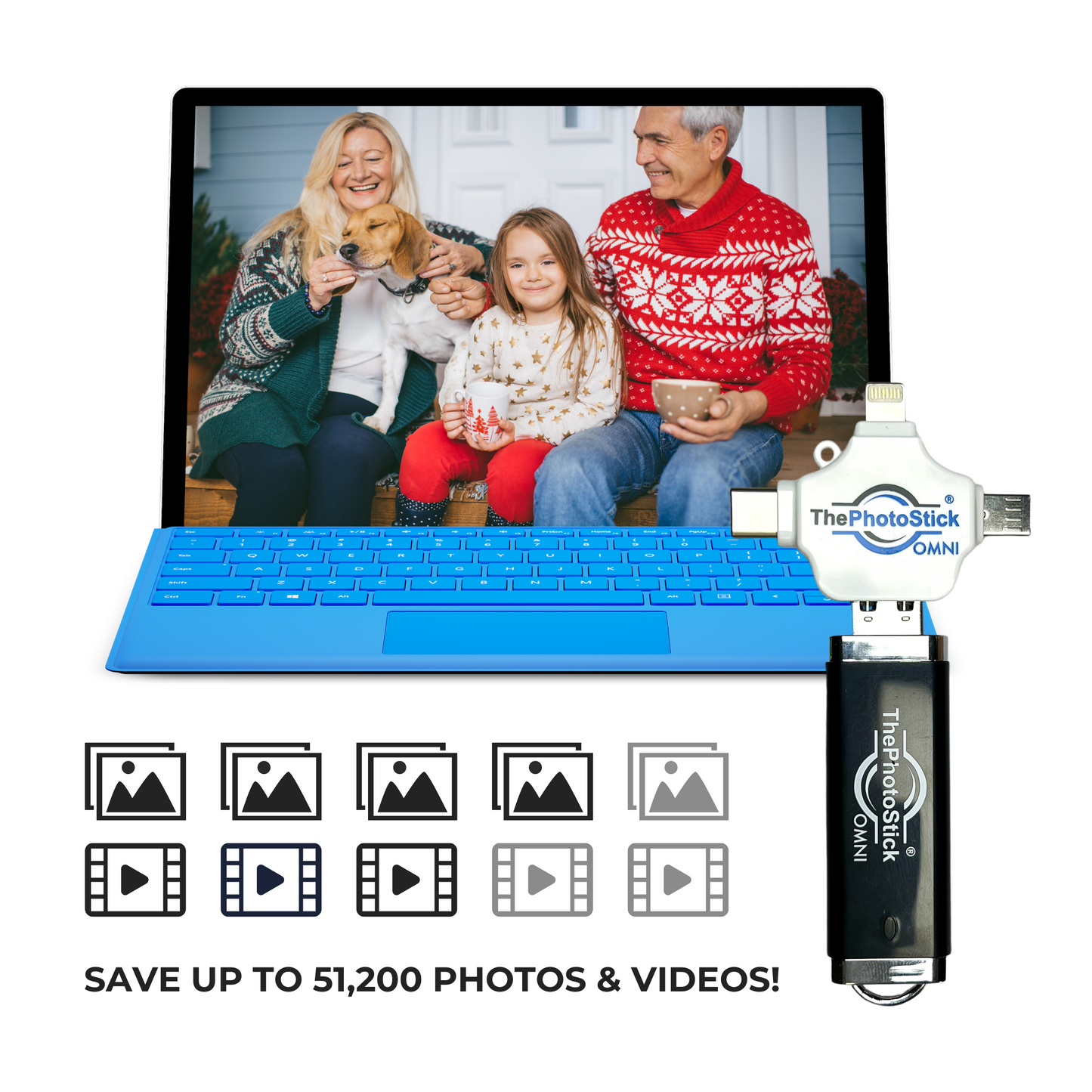 ThePhotoStick® Omni - 128 Go